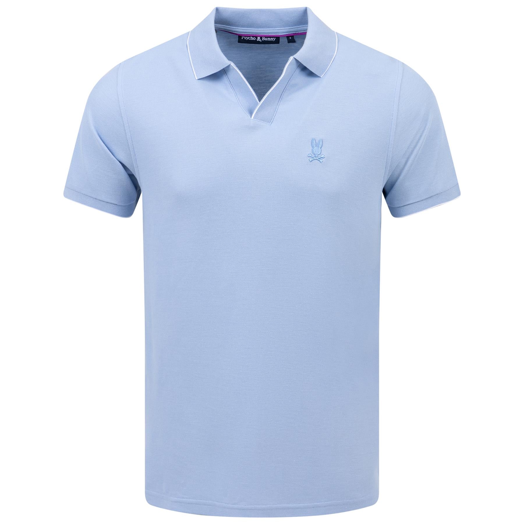 East Hills Johnny Collar Jacquard Polo Serenity 2024