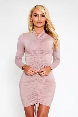 Eva Mini Dress - Taupe online shop