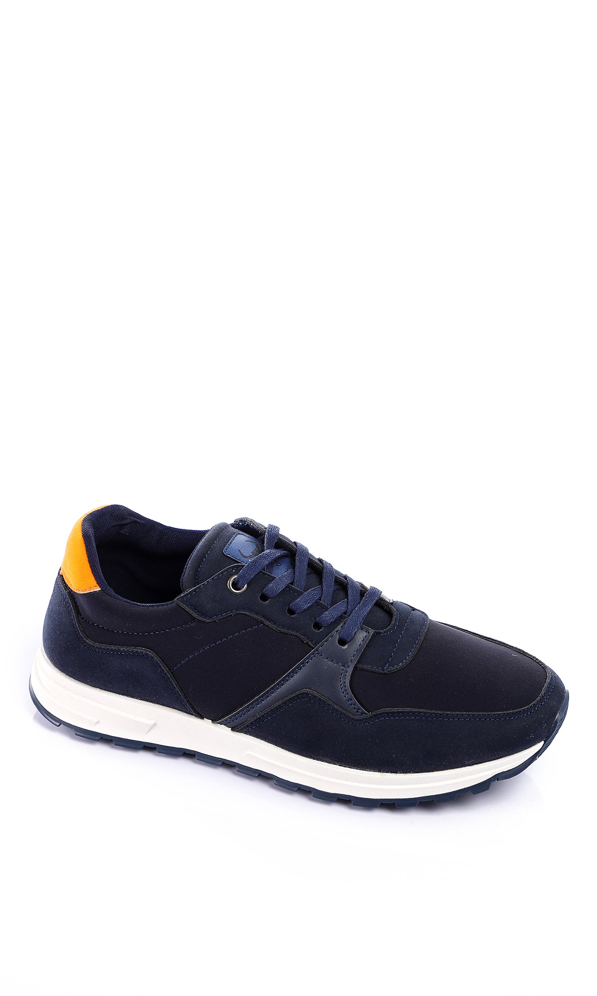 Fashionable Lace Up Casual Shoes Navy Blue Orange - Buy Online