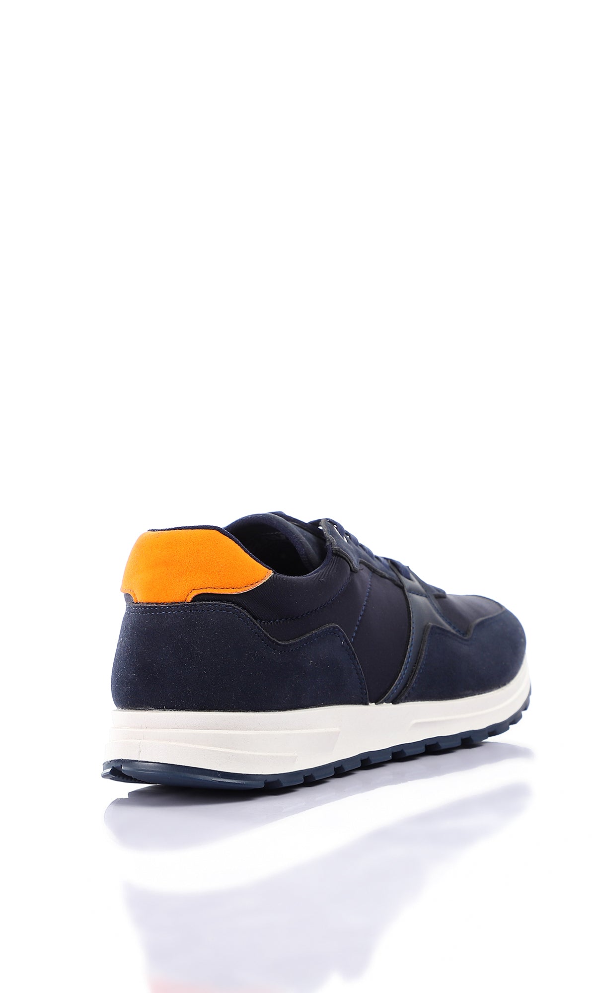 Fashionable Lace Up Casual Shoes Navy Blue Orange - Buy Online