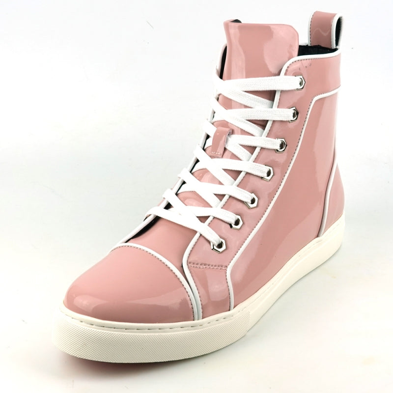 FI-2416 Pink Patent Leather High Top Sneaker becomes Pink Patent Leather High Top Sneaker FI-2416