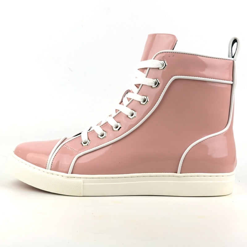 FI-2416 Pink Patent Leather High Top Sneaker becomes Pink Patent Leather High Top Sneaker FI-2416