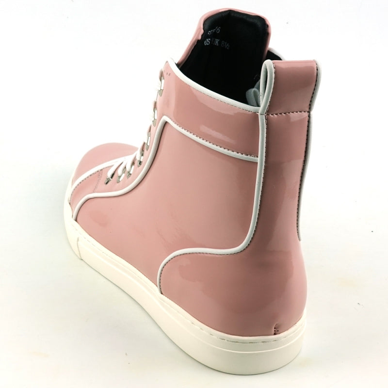 FI-2416 Pink Patent Leather High Top Sneaker becomes Pink Patent Leather High Top Sneaker FI-2416