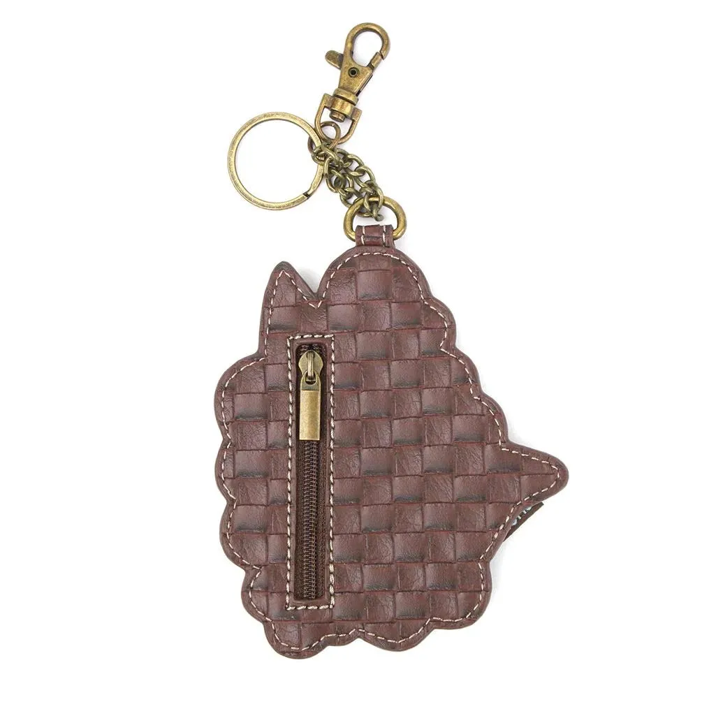 Forget Me Not Coin Purse and Key Chain - Result: Coin Purse and Key Chain with Forget Me Not Design