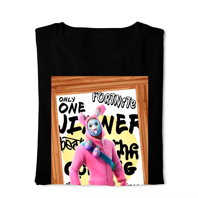 Fortnite Pink Digital Graphics T-shirt black