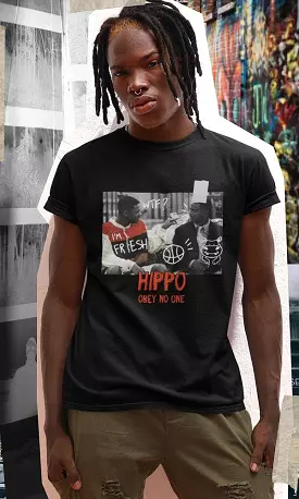 Fresh Prince Hippo Throwback T-shirt Black