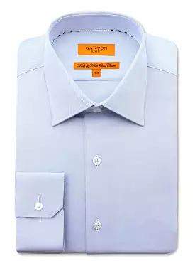 Ganton Sky Blue Superfine Twill Slim Fit Shirt 1057SSN-4