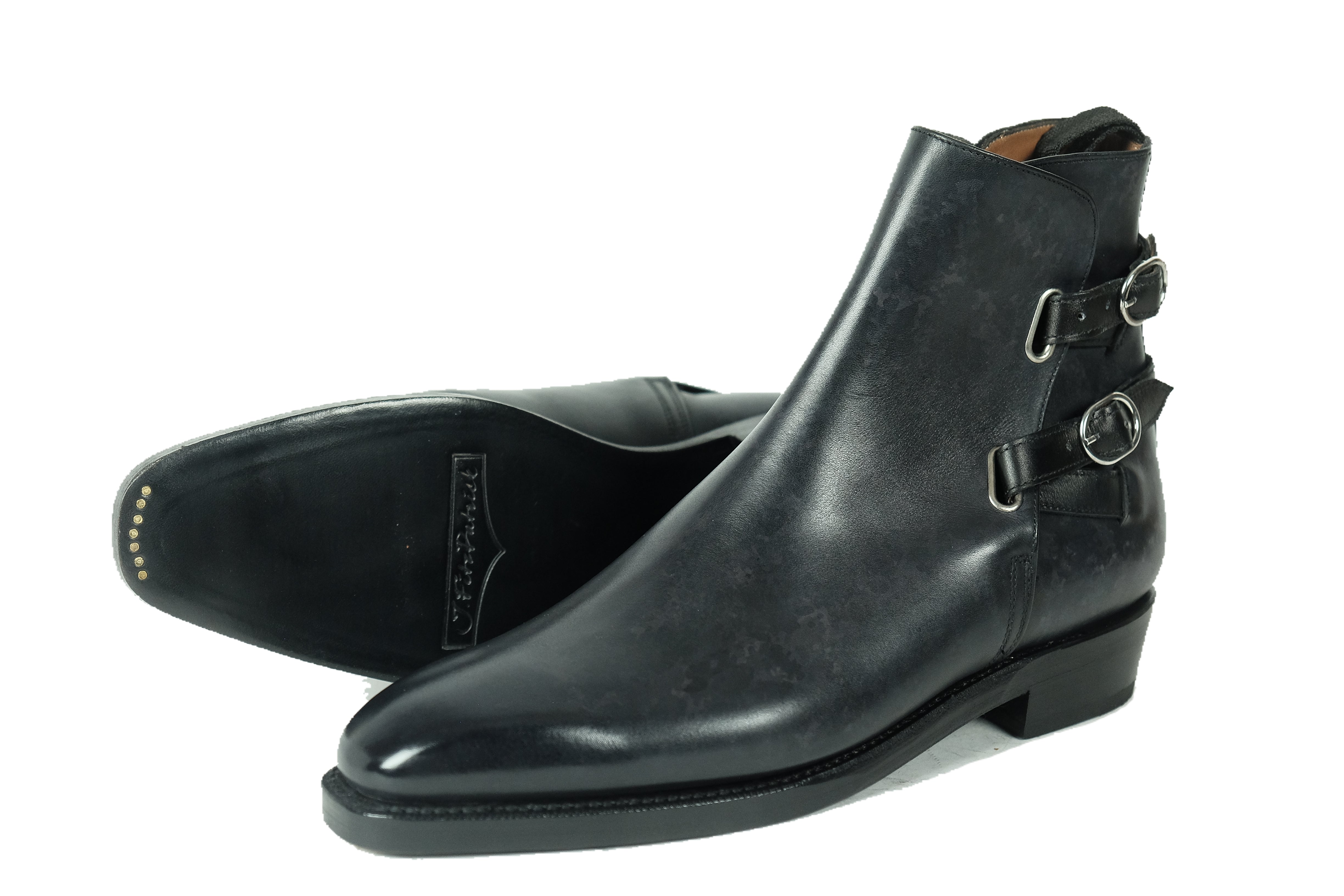 Genesee black marble patina MTO MGF last double leather sole