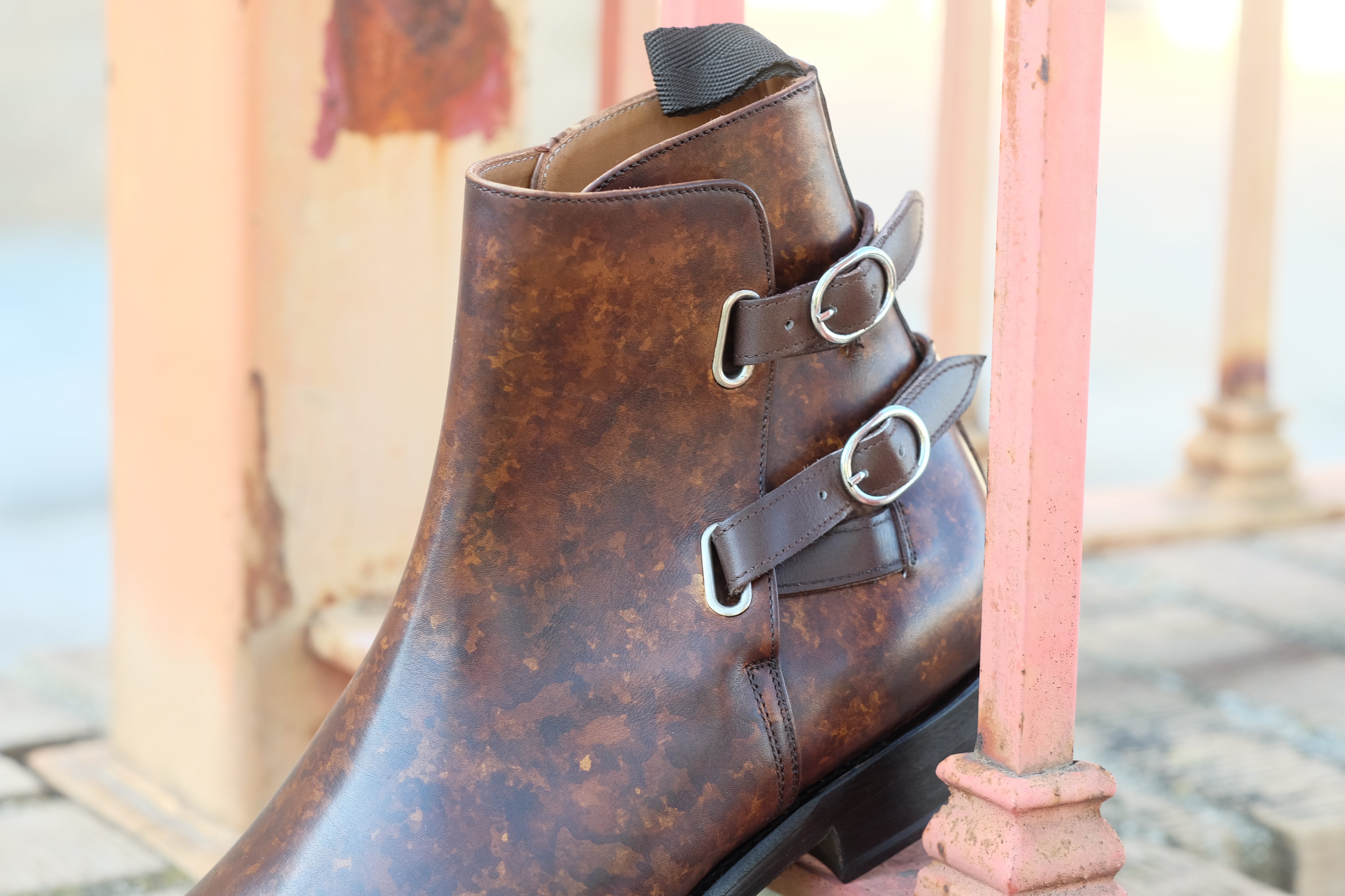 Genesee Copper Marble Patina MTO MGF Last Double Leather Sole