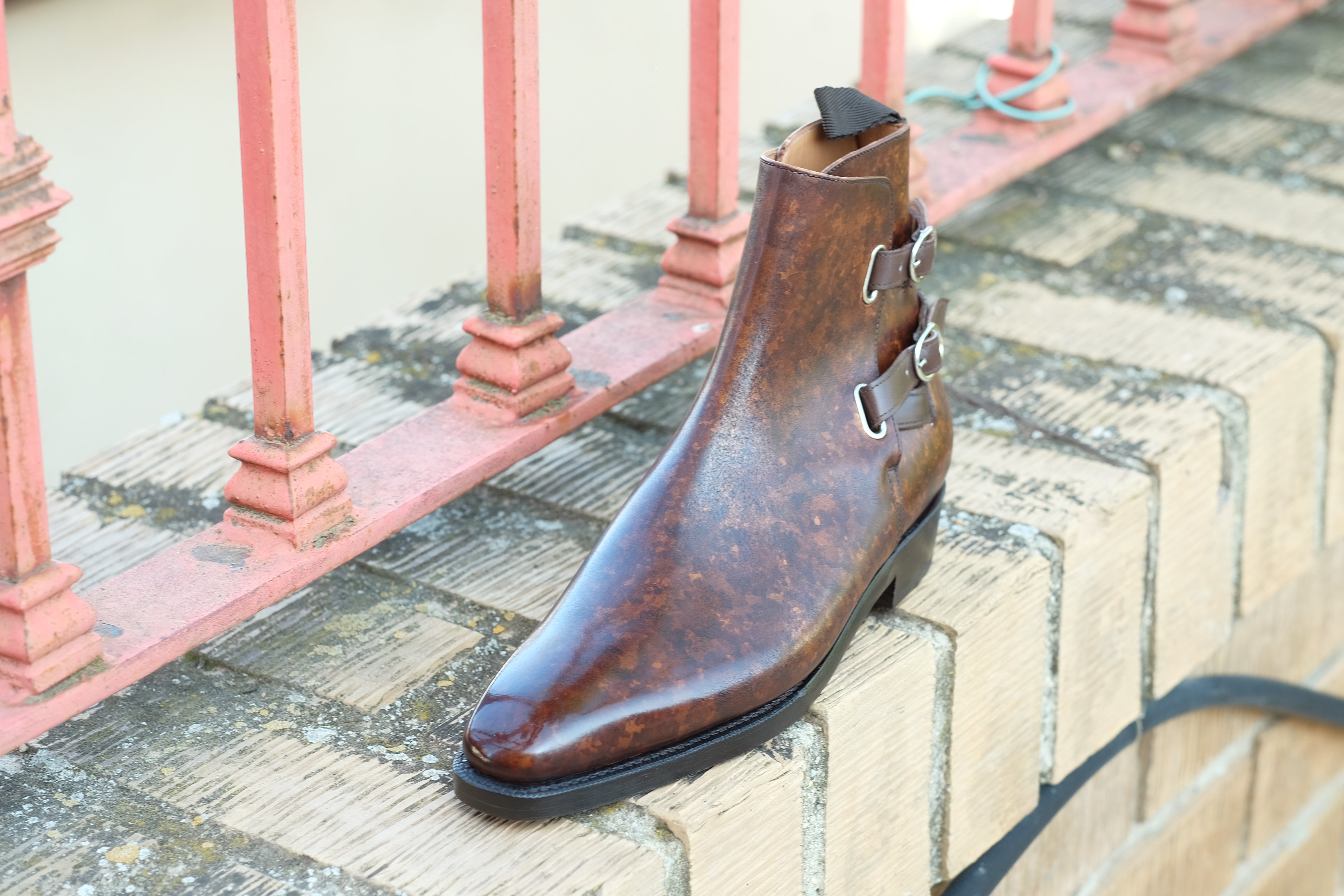 Genesee Copper Marble Patina MTO MGF Last Double Leather Sole