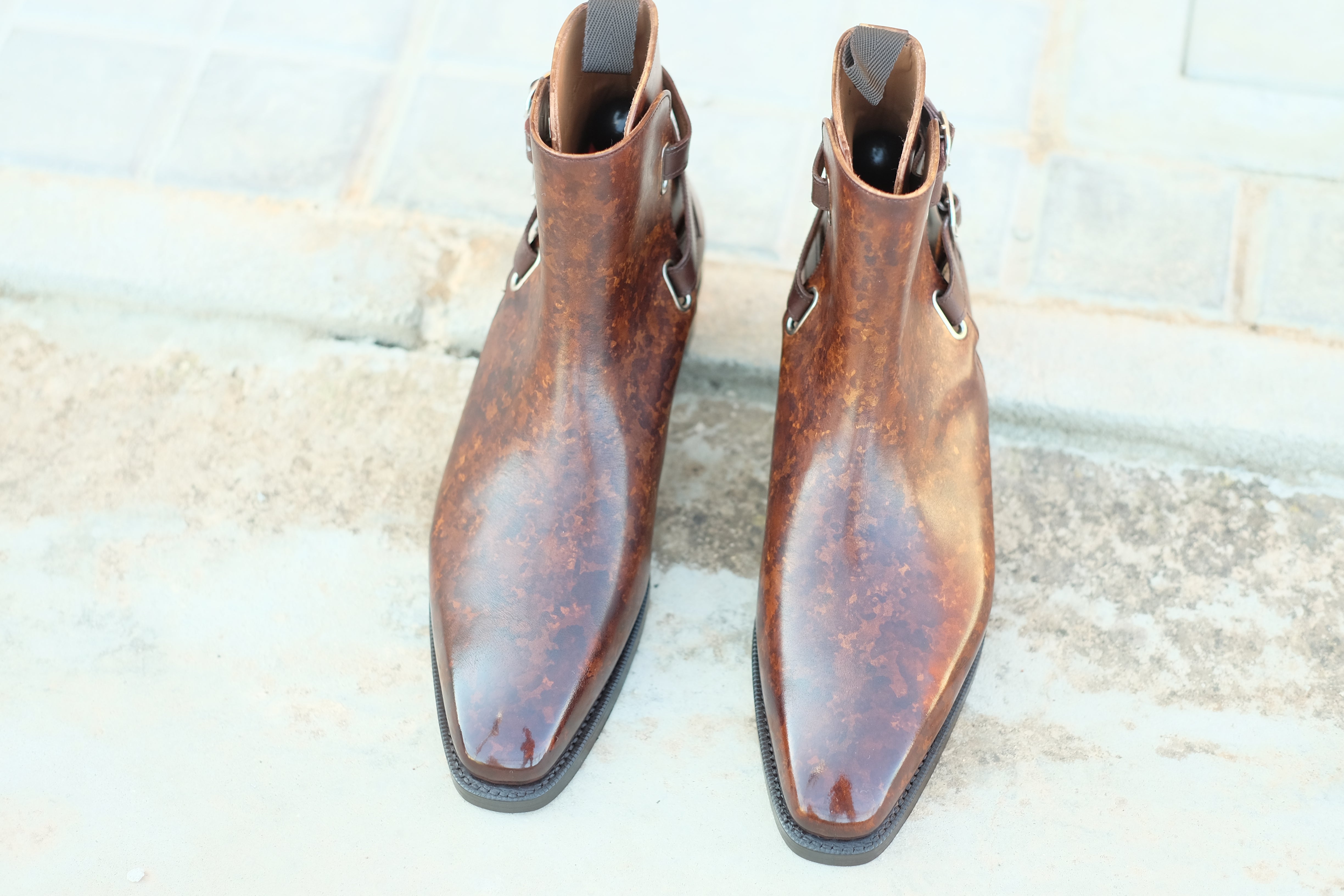 Genesee Copper Marble Patina MTO MGF Last Double Leather Sole