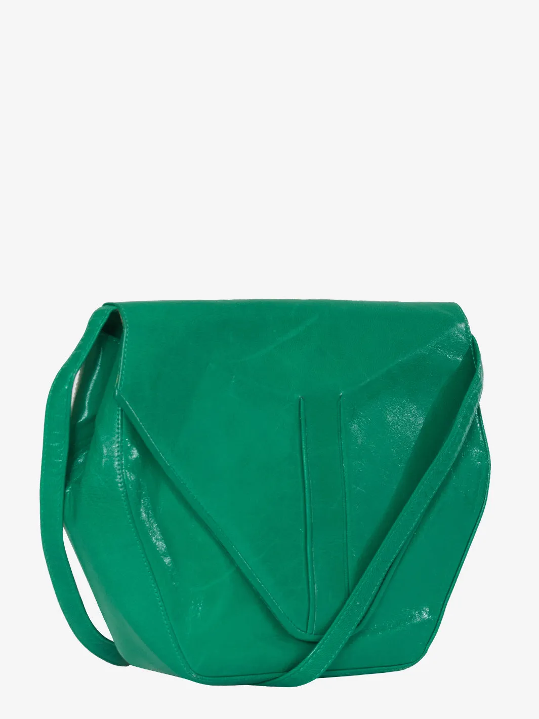 Green hexagonal shoulder strap