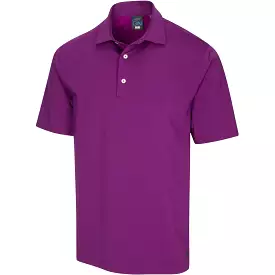 Greg Norman men's polo shirt in stretch Triumph violet