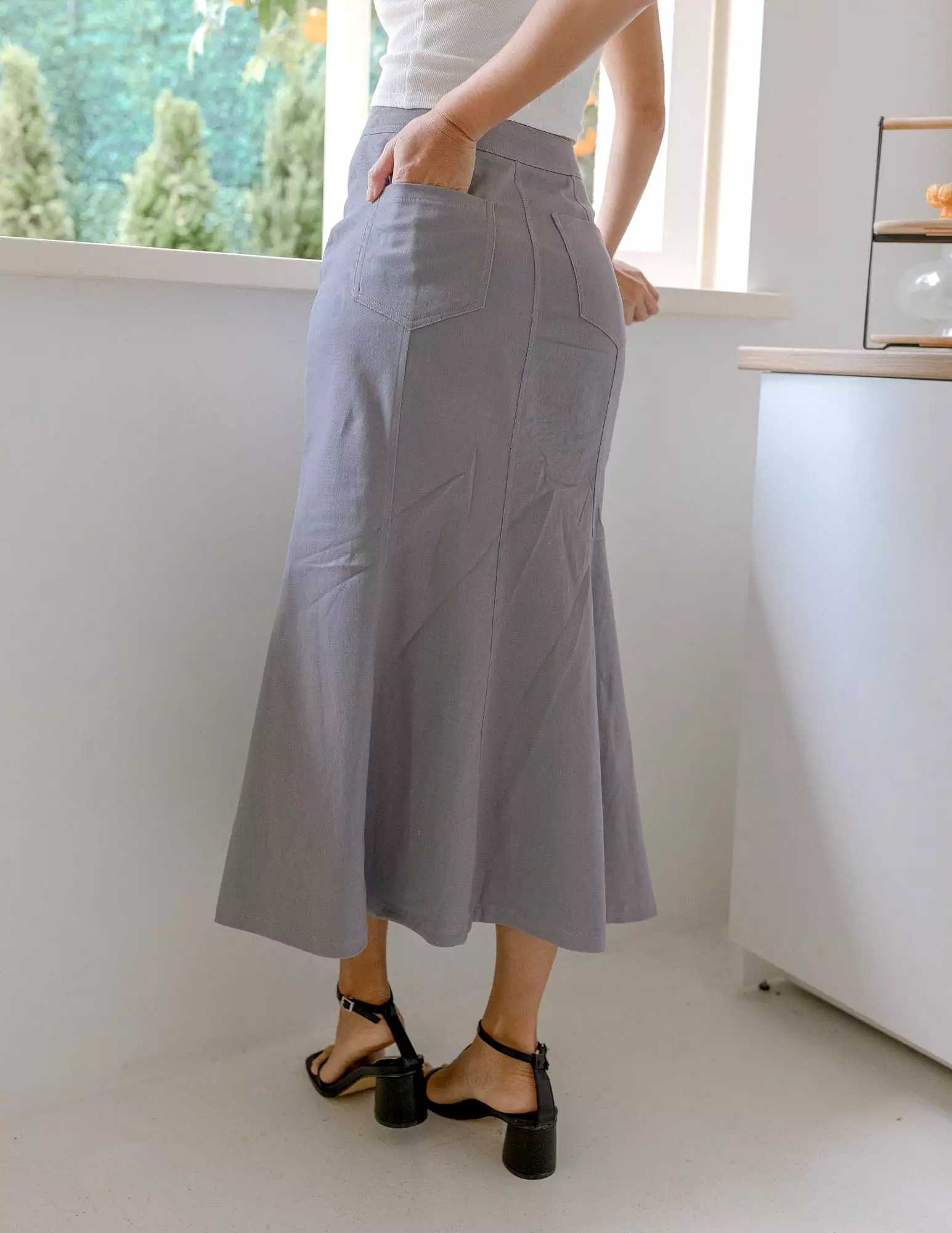 Grey Elise Skirt.