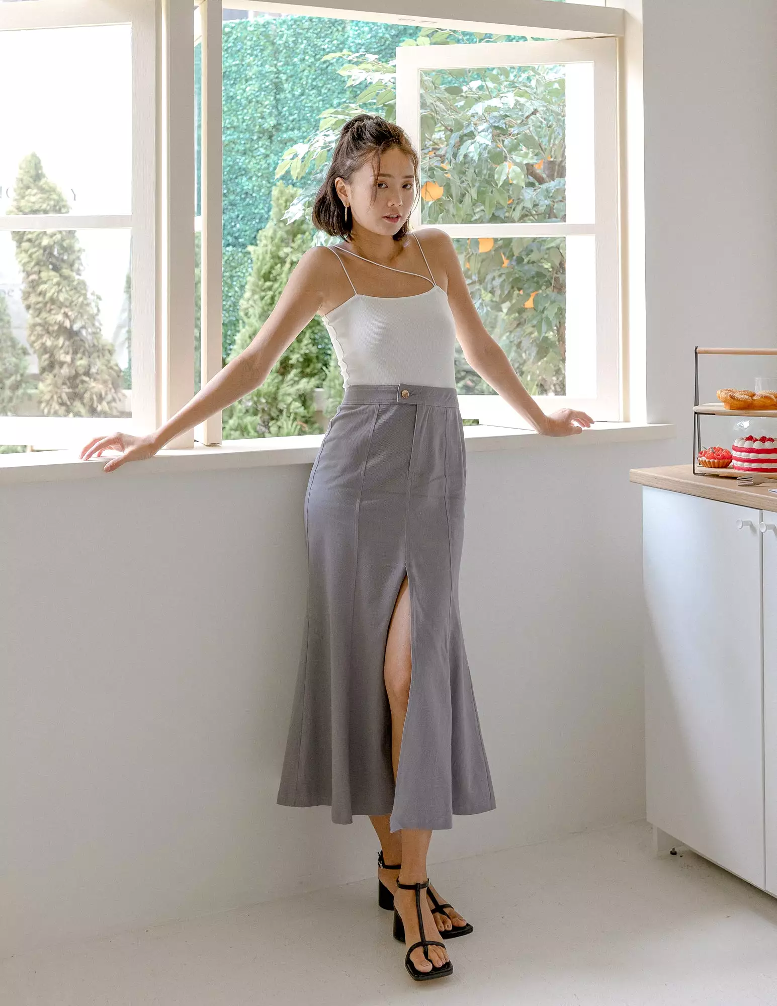 Grey Elise Skirt.