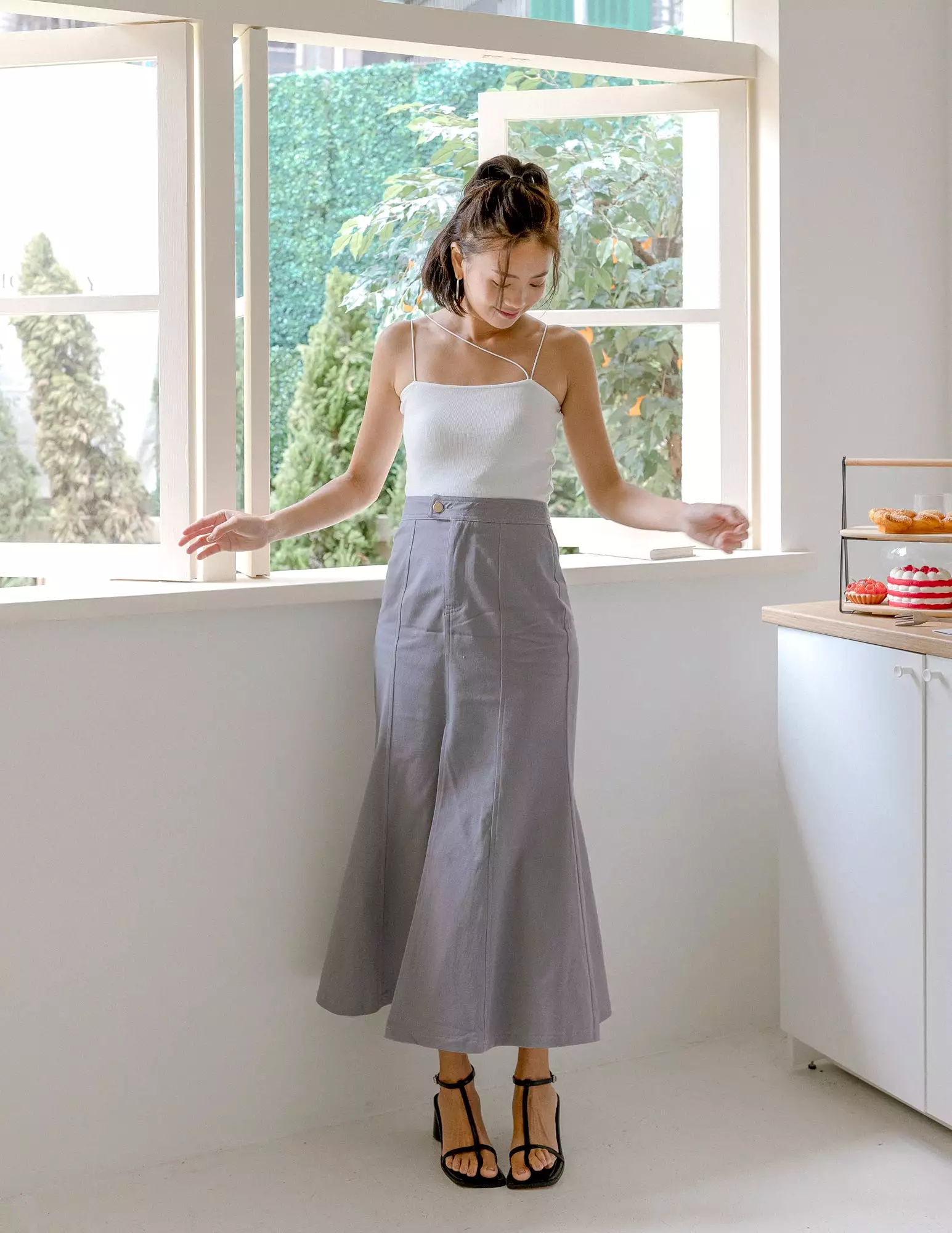 Grey Elise Skirt.