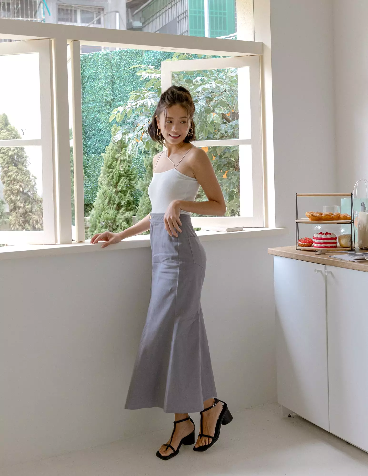 Grey Elise Skirt.