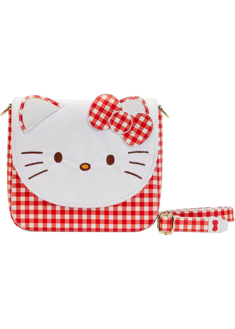 Hello Kitty Gingham Cosplay Crossbody Bag by Loungefly