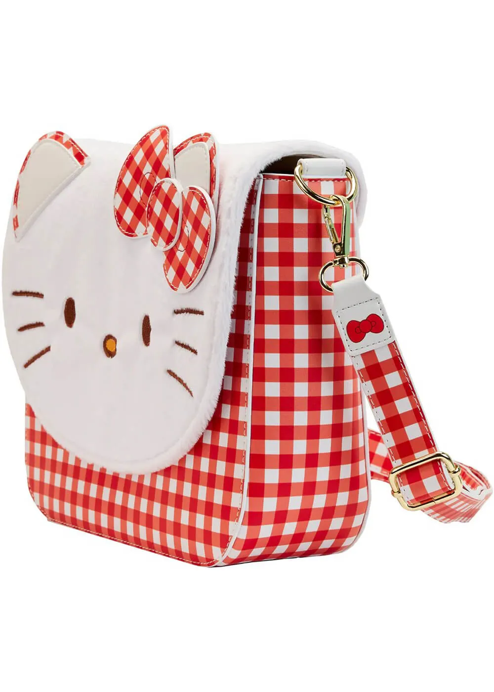 Hello Kitty Gingham Cosplay Crossbody Bag by Loungefly