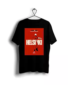 Helsinki La Casa De Papel X Ravin X Hippo Black T-shirt - Digital Graphics