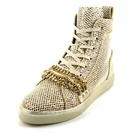 High Top Sneaker Encore FI-2410 White Gold Chain by Fiesso