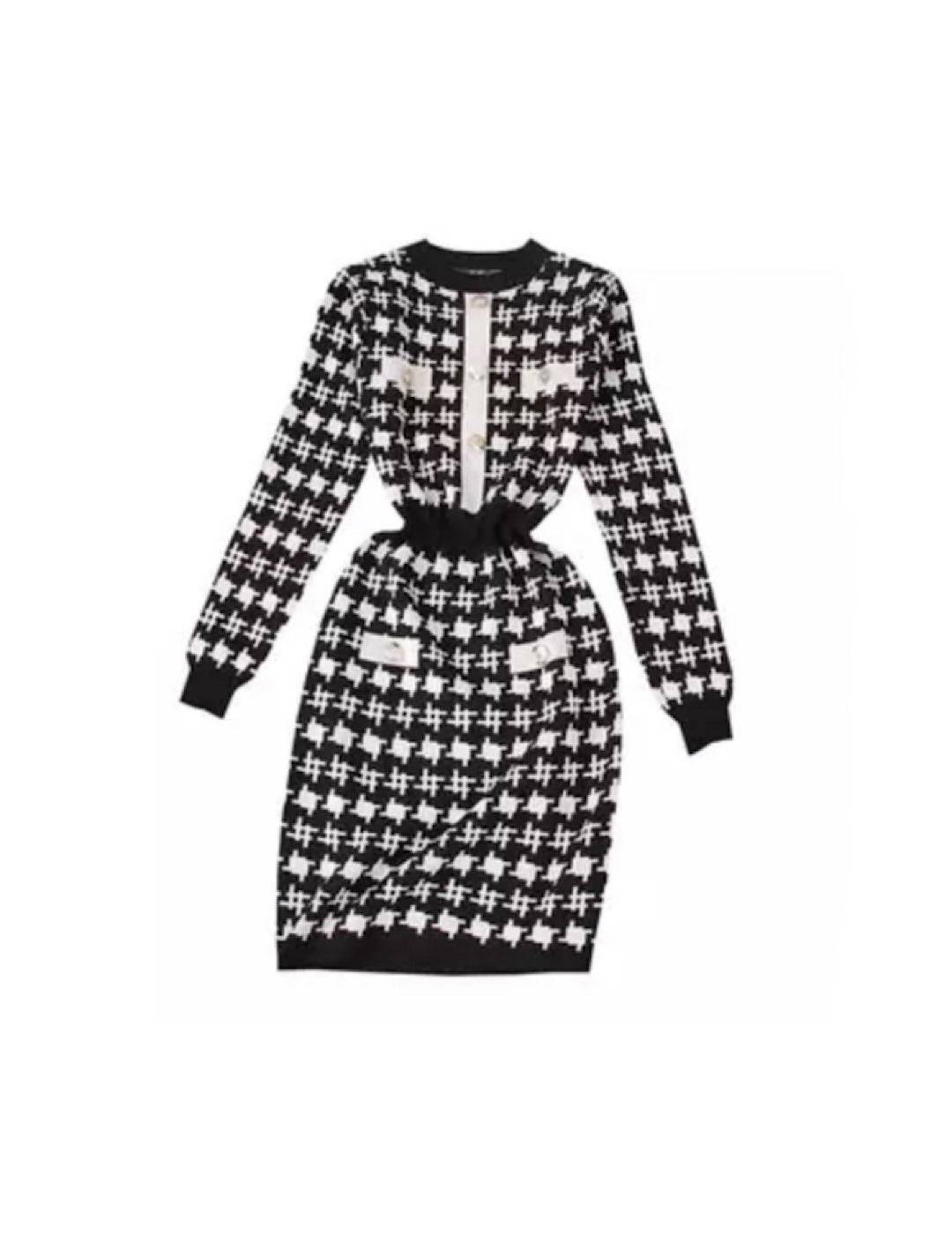 Houndstooth Dress