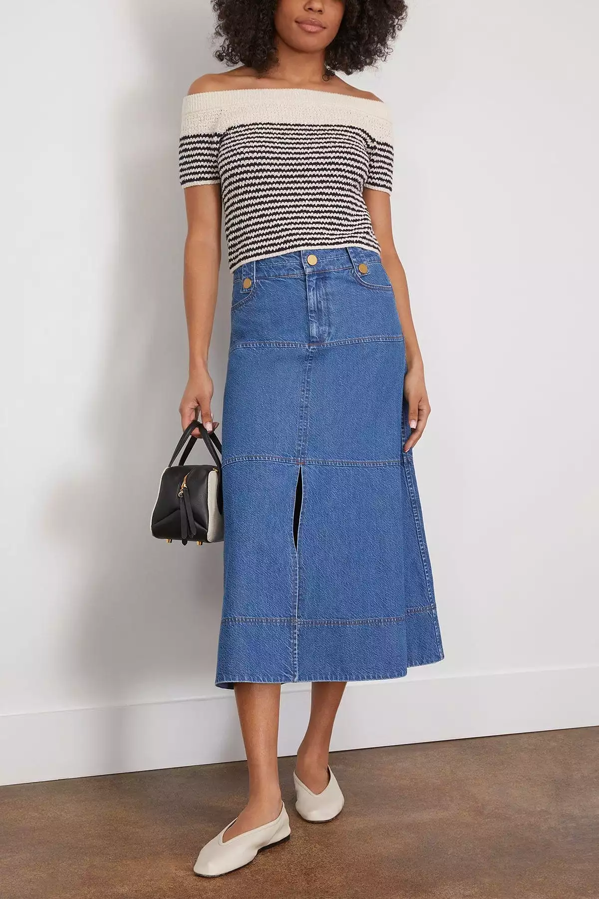 Hudie Skirt - Medium Indigo Blue