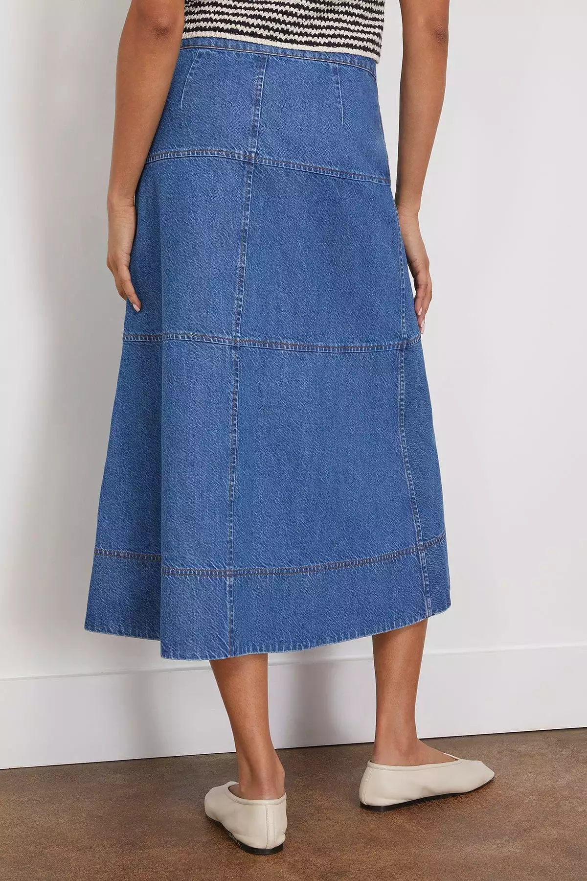 Hudie Skirt - Medium Indigo Blue