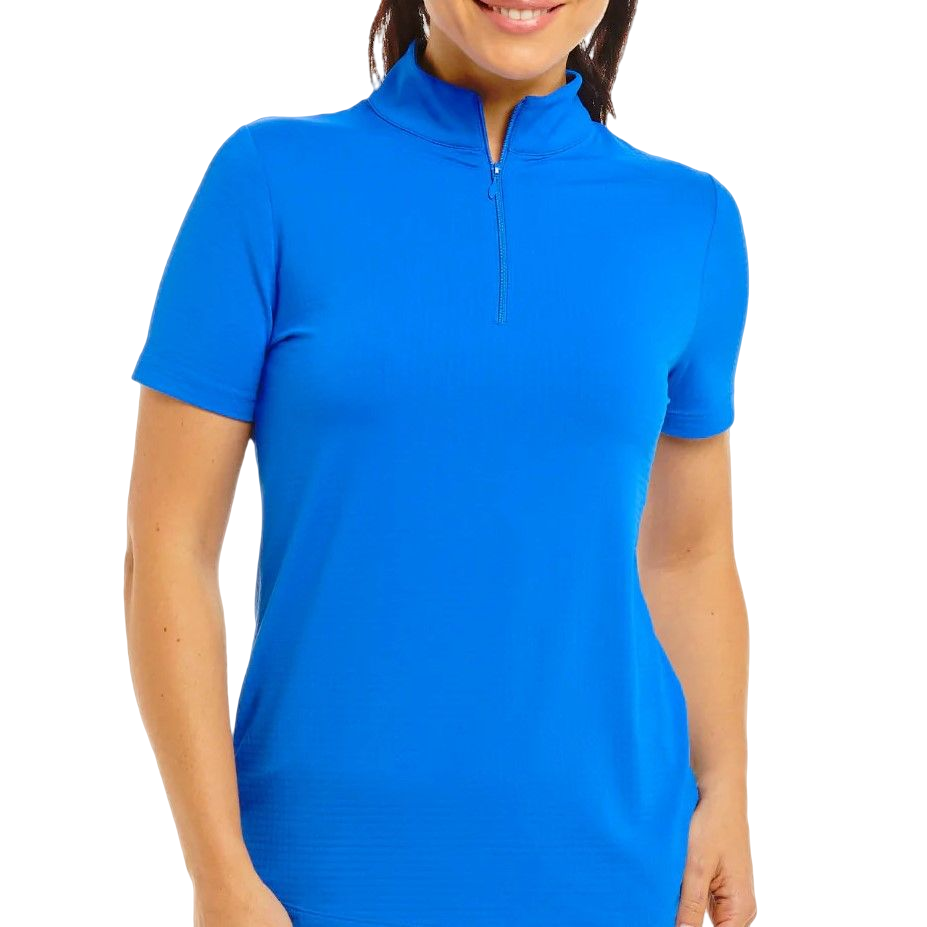 IBKUL Blue Mock Polo - Top Quality and Stylish Design