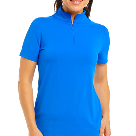 IBKUL Blue Mock Polo - Top Quality and Stylish Design