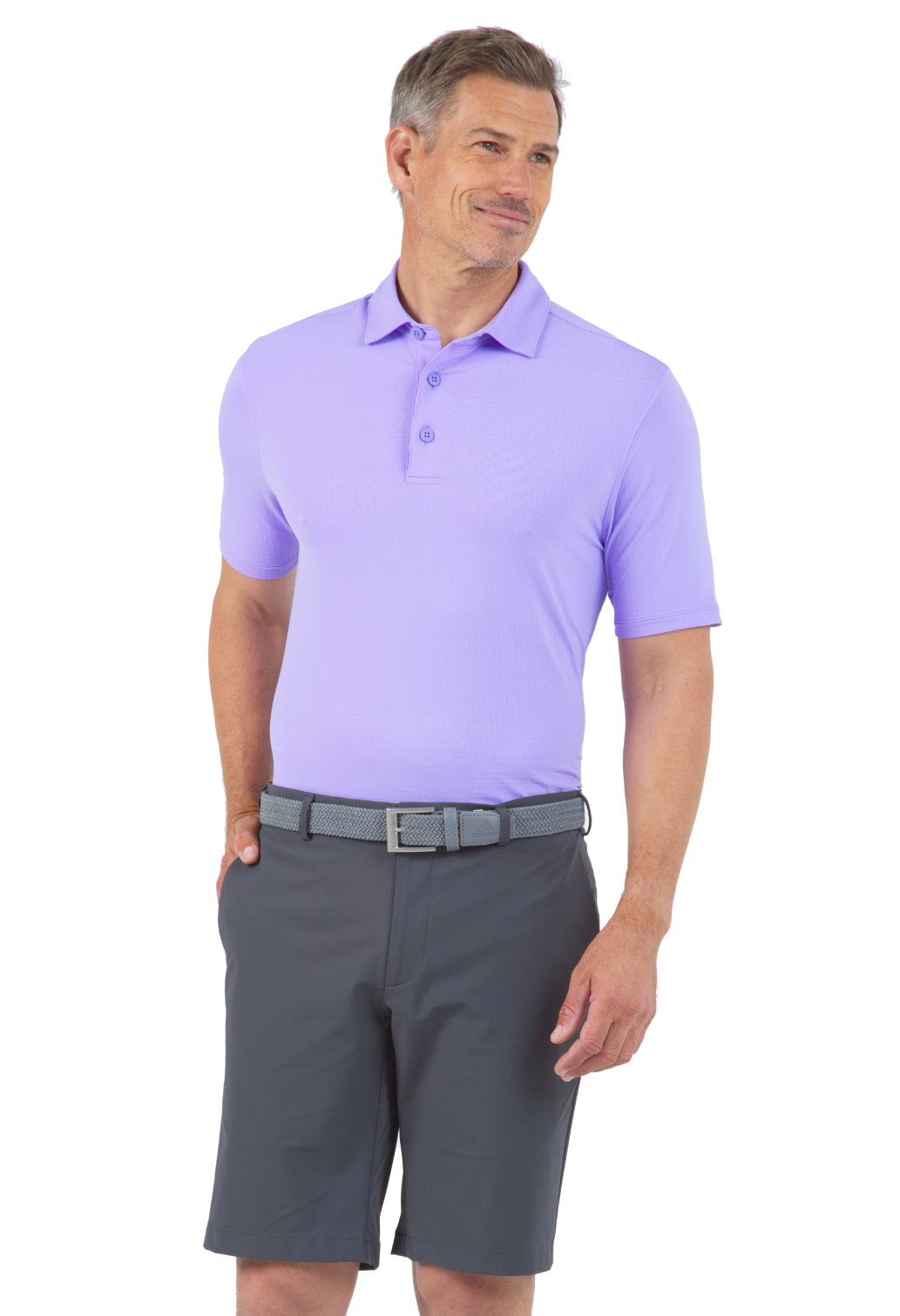 IBKUL Men's Light Violet Polo Shirt