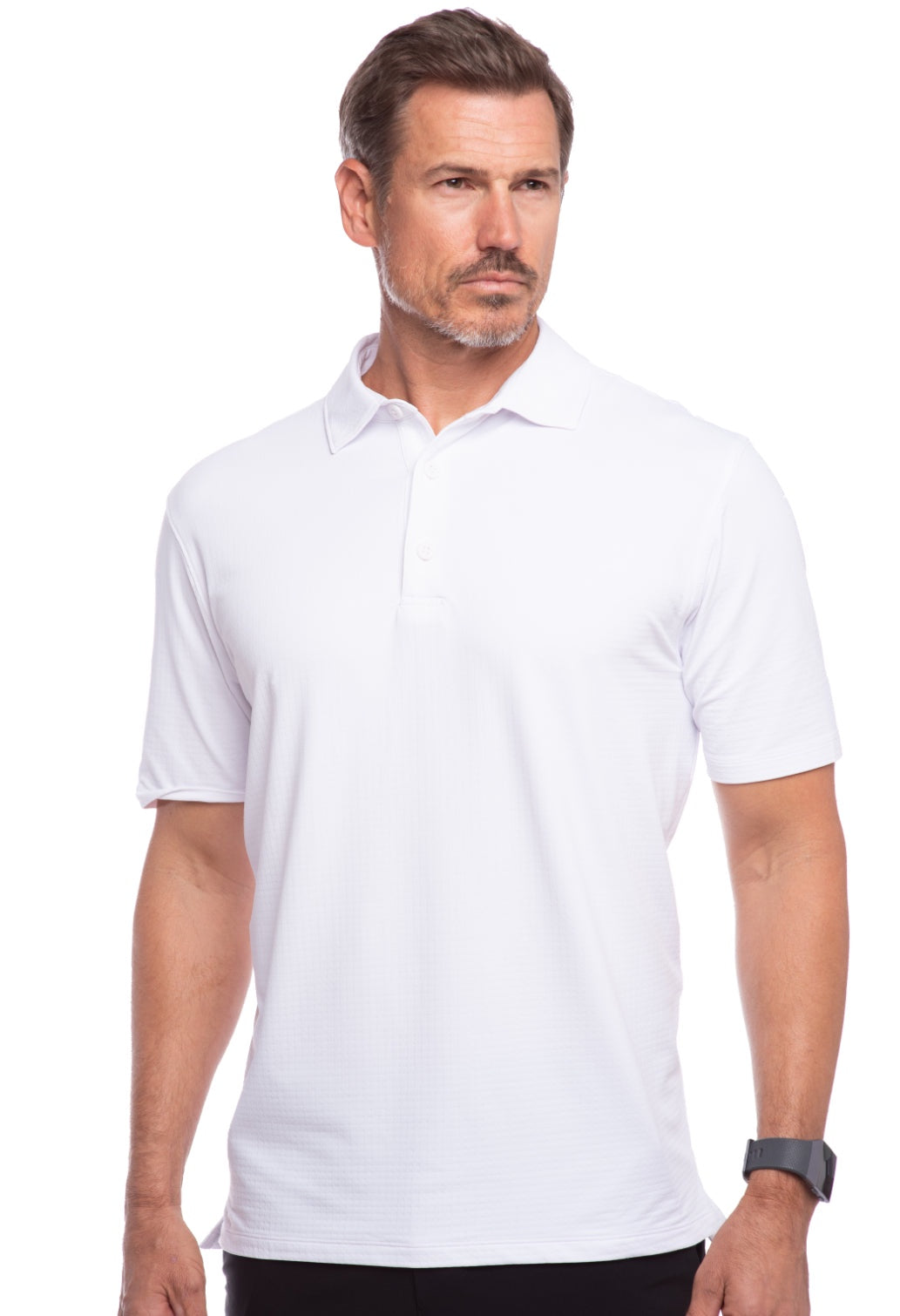 IBKUL Men's White Polo Shirt