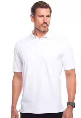 IBKUL Men's White Polo Shirt