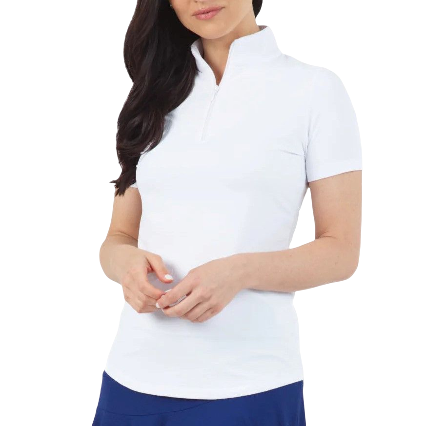 IBKUL White Polo Top – Shop Now for Mock Polo Shirts