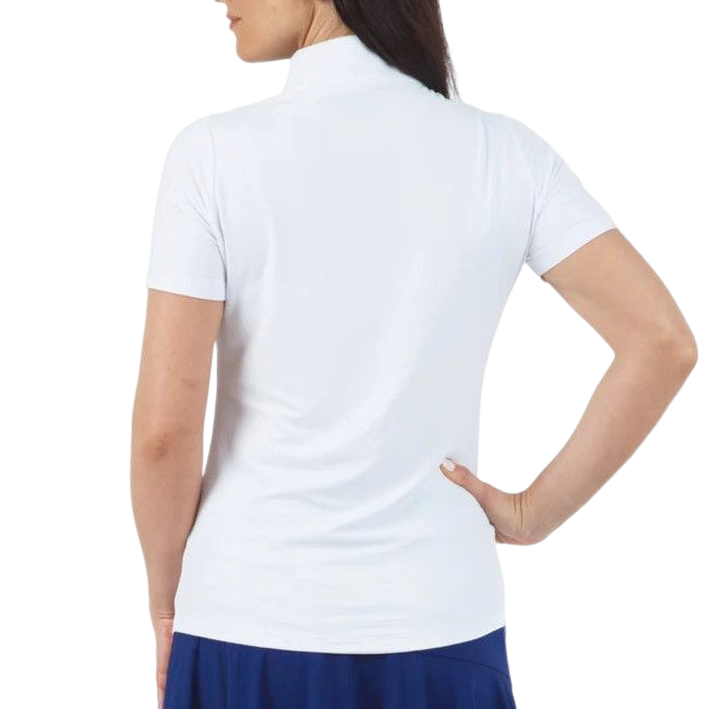 IBKUL White Polo Top – Shop Now for Mock Polo Shirts