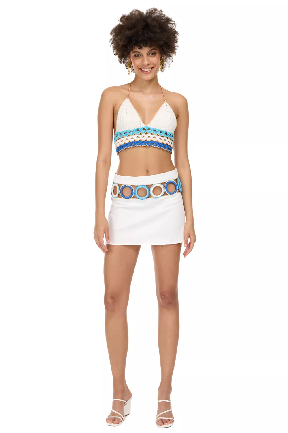 Ivory mini skirt - Palma style