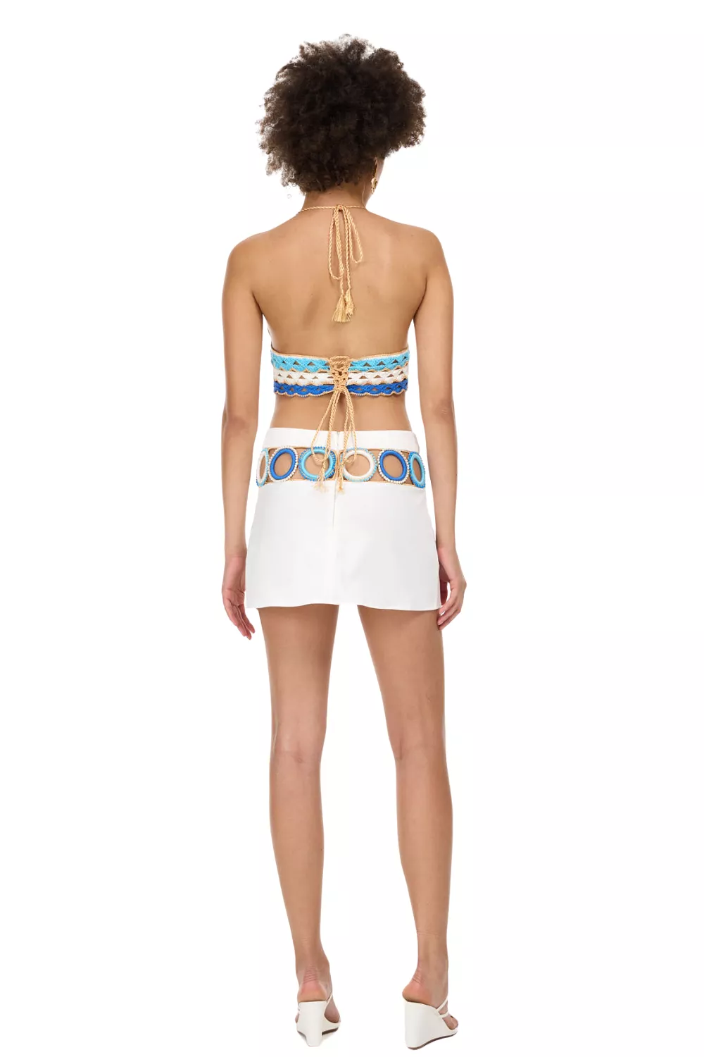 Ivory mini skirt - Palma style