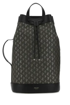 Jimmy Choo Logo Embroidered Backpack