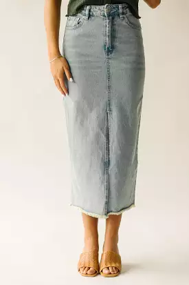 Kaplan Light Blue Denim Skirt - Shop Now!