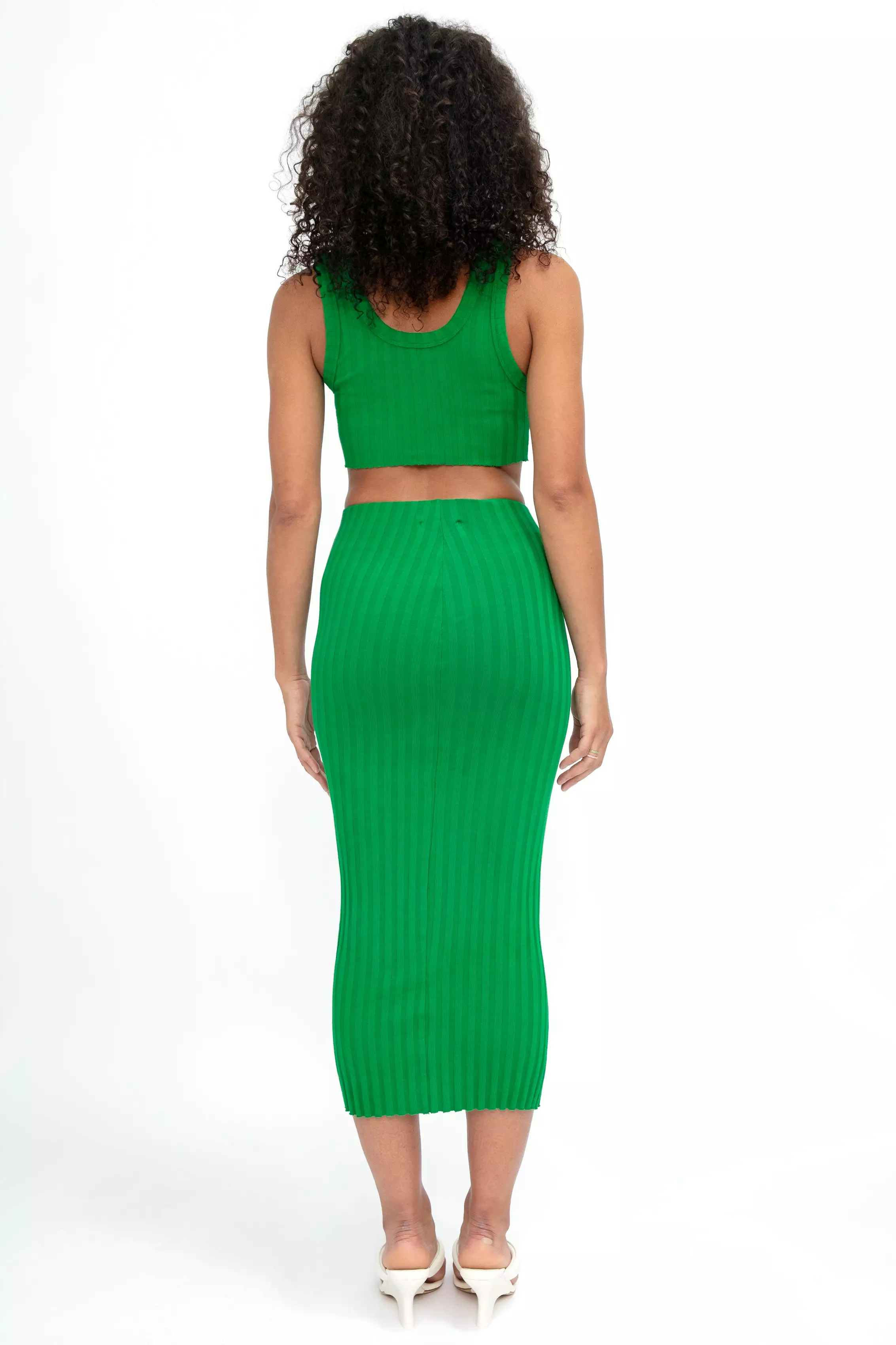 Kelly Green Capri Midi Skirt: Shop Now - Limited Stock