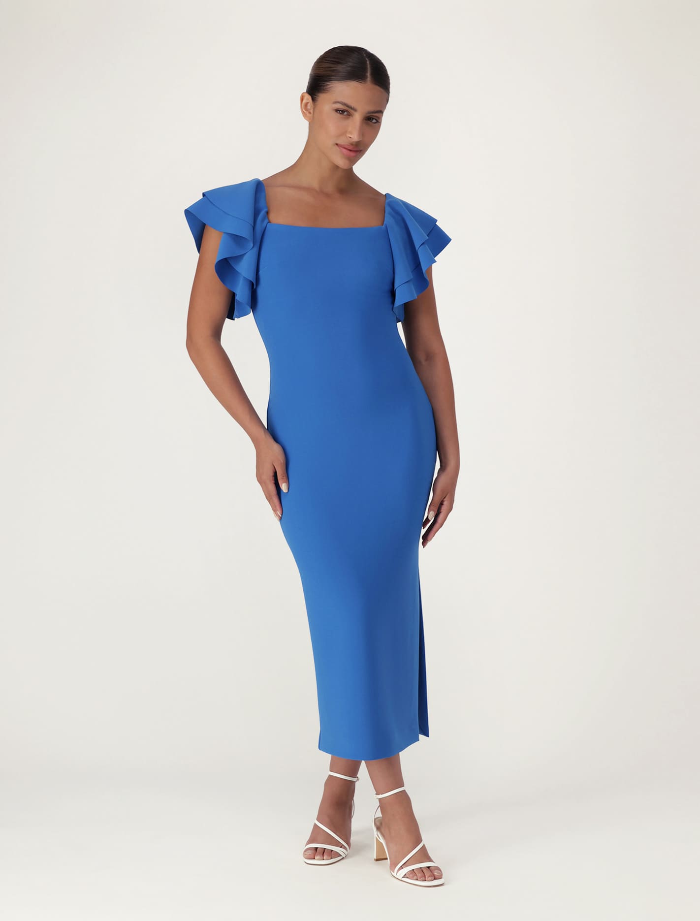 Kiki Bodycon Frill Sleeve Dress