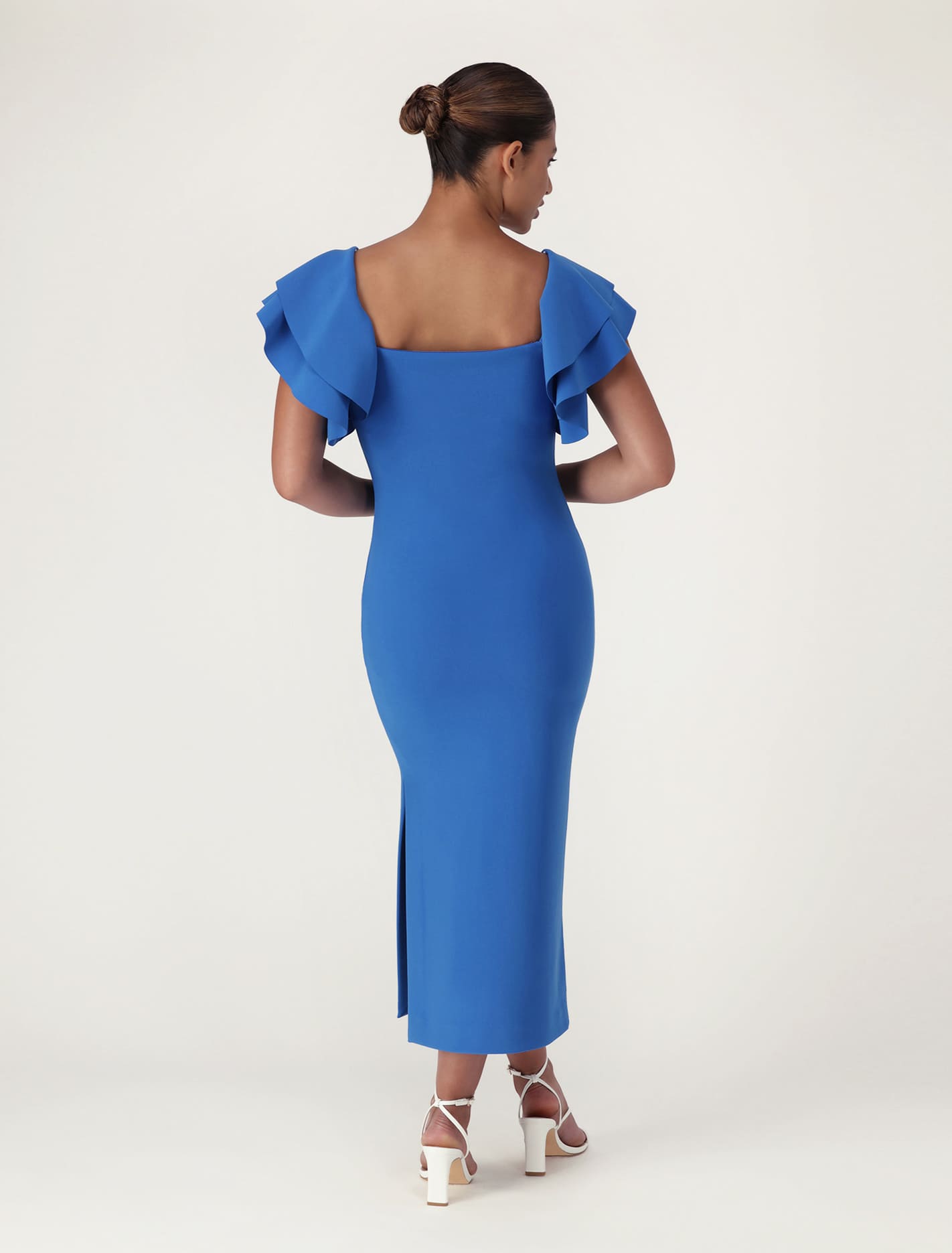 Kiki Bodycon Frill Sleeve Dress