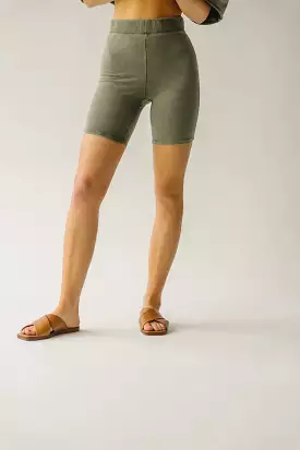 Langan Basic Bike Shorts Army Green.