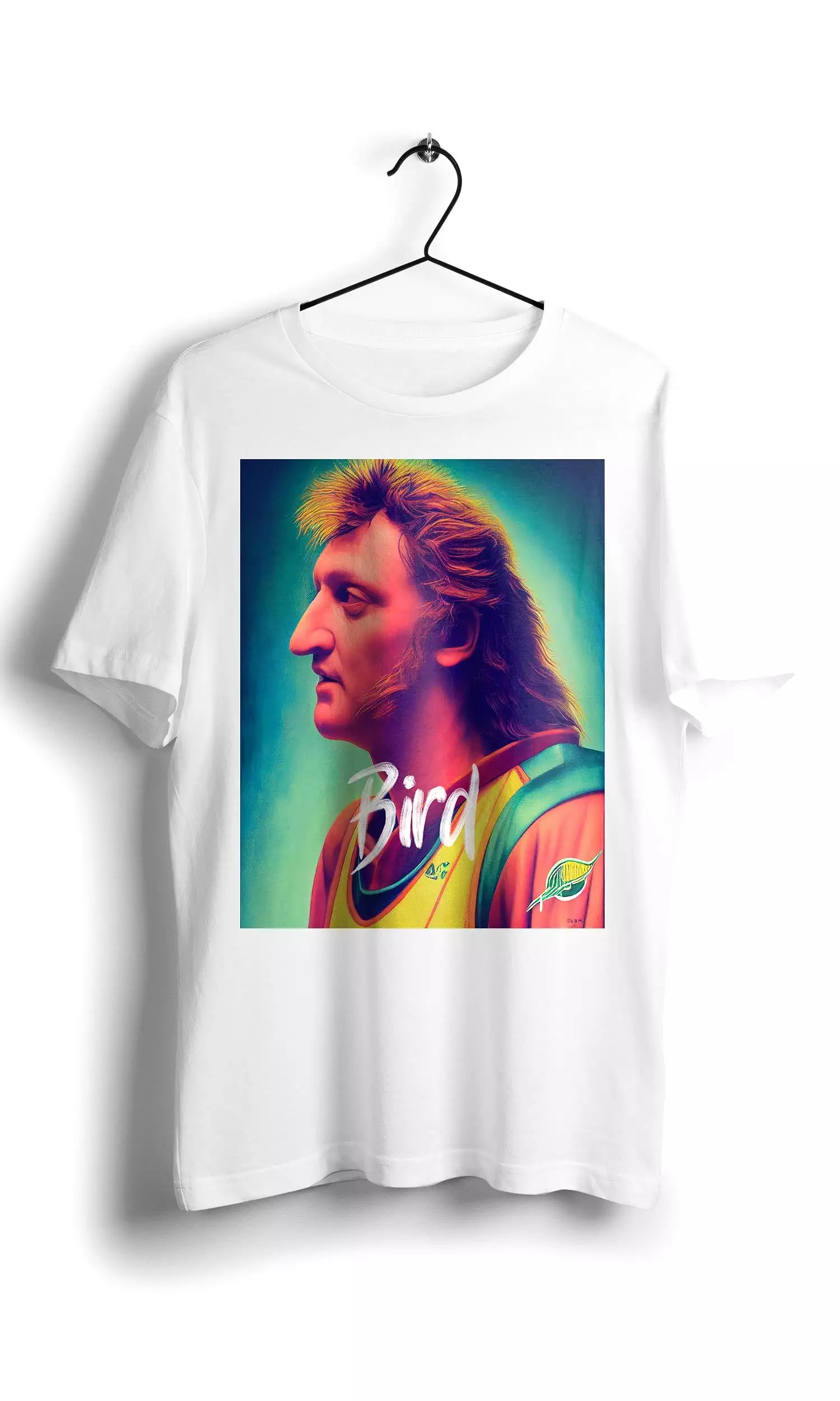 Larry Bird NBA Legends T-Shirt - White - Digital Graphics