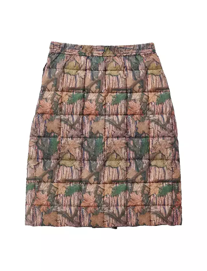 Leaf-Camo Gramicci Down Skirt