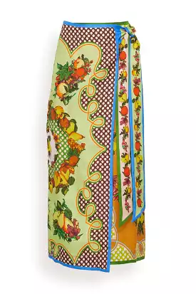 Lemonis Silk Skirt - Multi