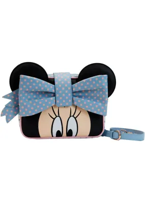 Loungefly Disney Minnie Crossbody Bag - Pastel Color Block Dots