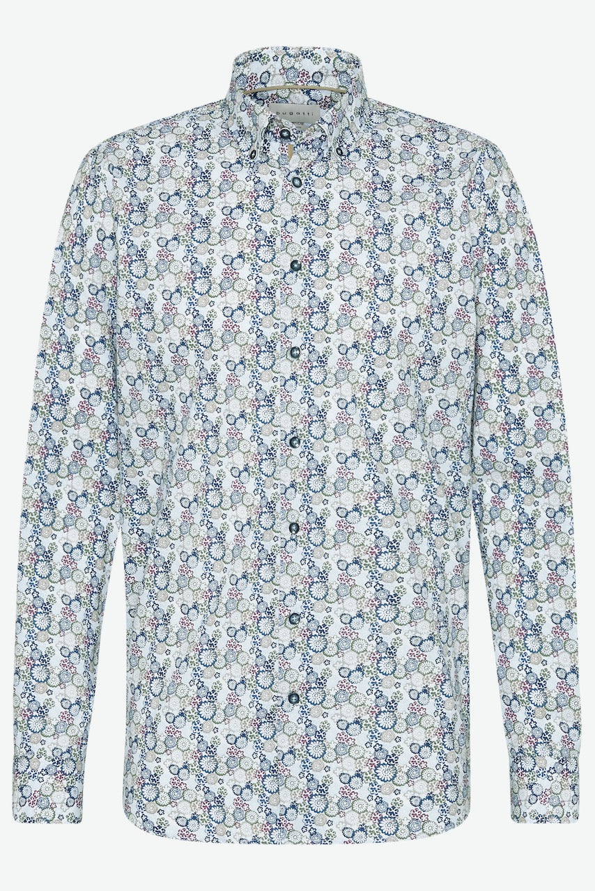 L/S Flower Print Bugatti 9350 78834