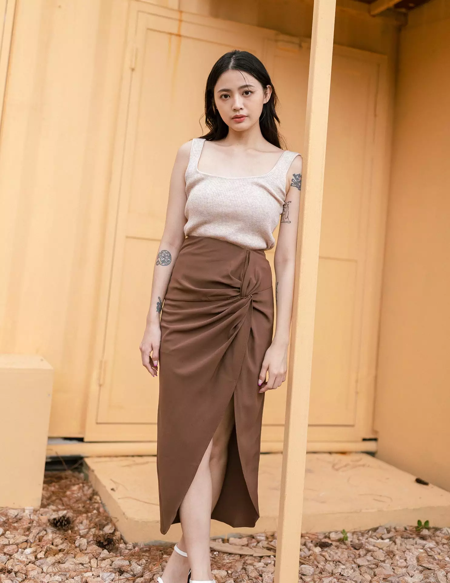 Maribel Brown Skirt