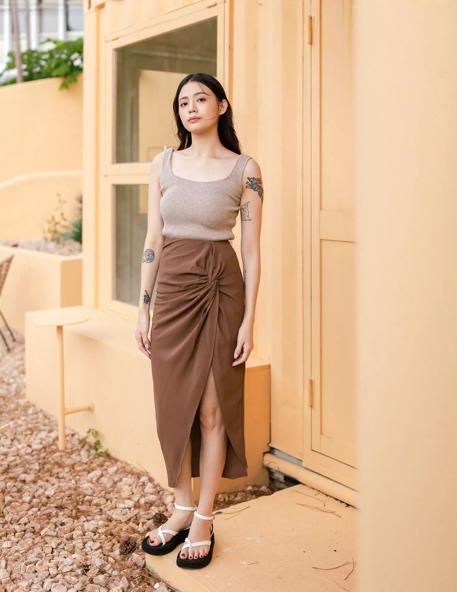 Maribel Brown Skirt